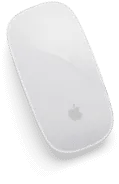 Biała mysz Apple Magic Mouse na białym tle